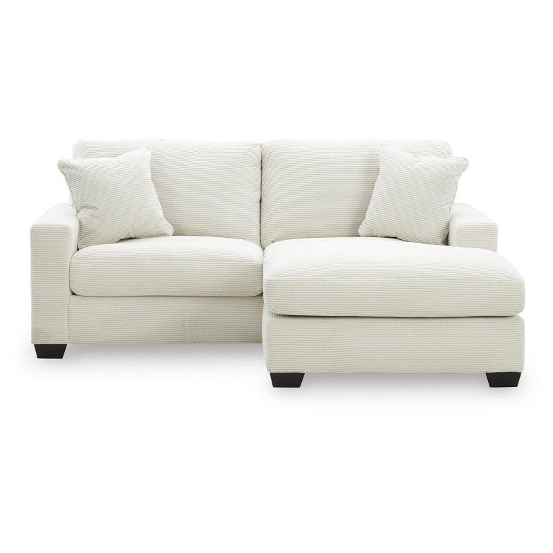 Beyaz Polyester Kumaş Şezlonglu Kare Kollu Bohem Koltuk - 216x158 cm - 280084
