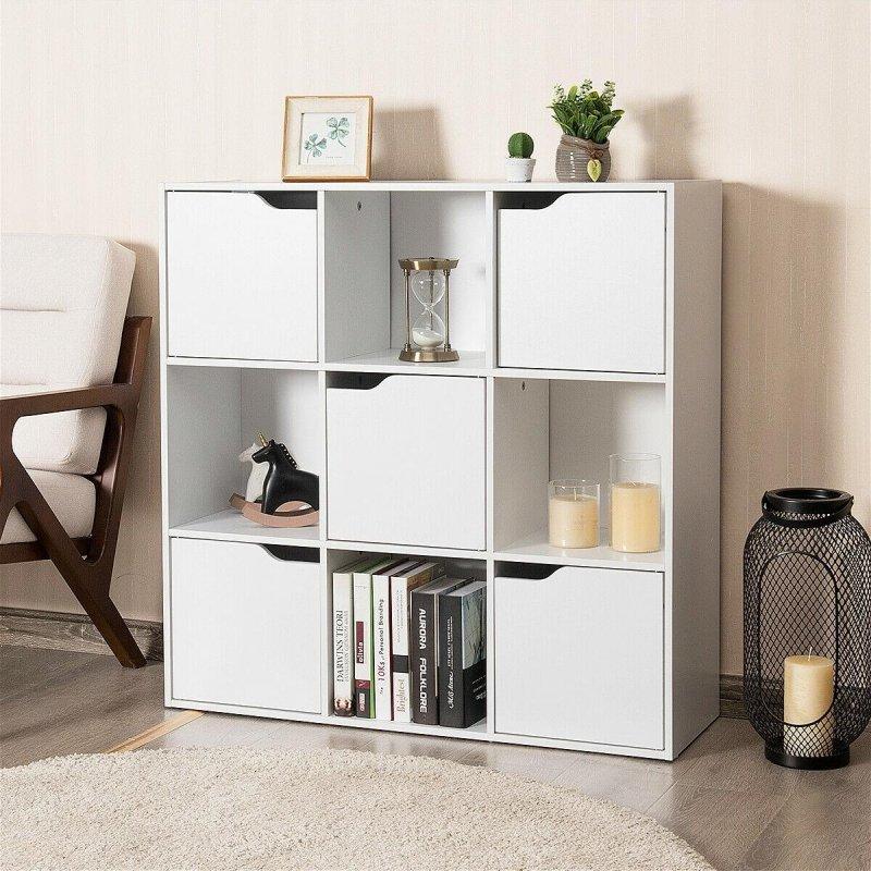 Beyaz Suntalam 9 Küp Bölmeli 3 Raflı Kitaplık - 91x30x91 cm - 320662