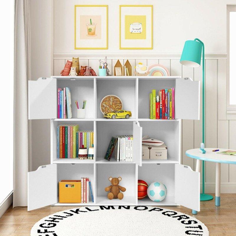 Beyaz Suntalam 9 Küp Bölmeli 3 Raflı Kitaplık - 91x30x91 cm - 320662