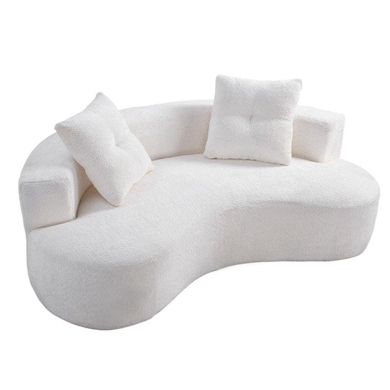 Bukle Kumaş 3 Kişilik Montaj Gerektirmez Bohem Koltuk - 202 cm - 288175