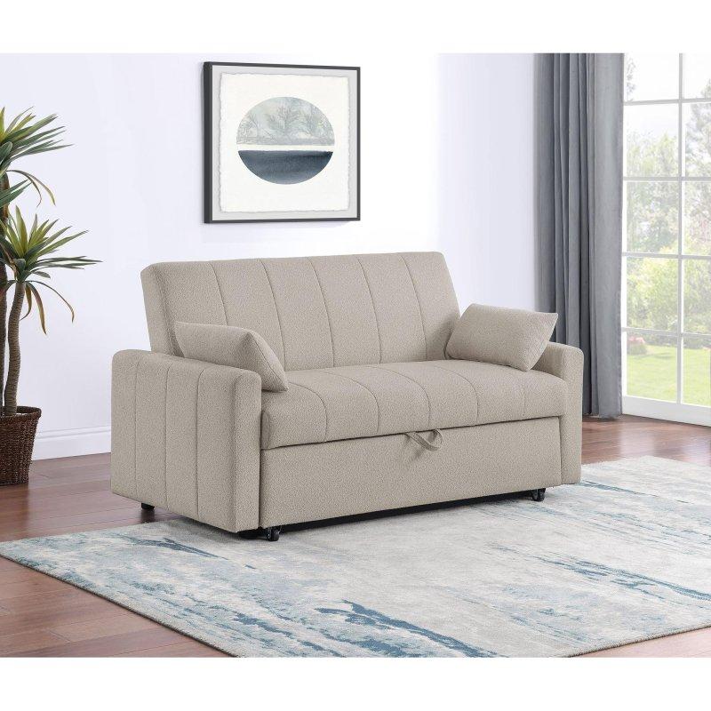 Buklet Kumaş Yataklı Dikey Kapitoneli Bohem Koltuk - 152 cm - 282295