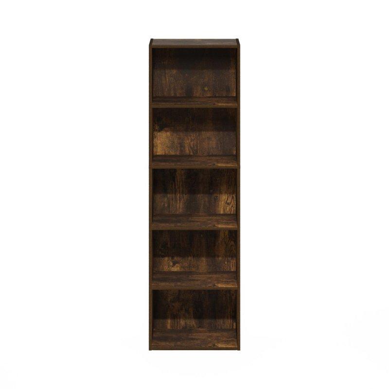 Çam Ahşap 5 Raflı Rustik Kitaplık - 133 cm - 314661