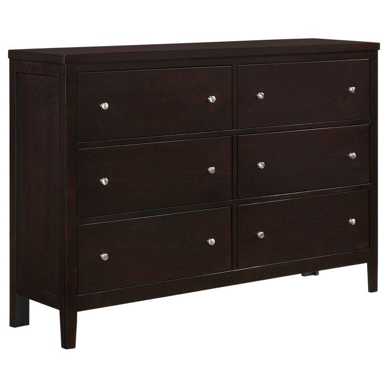 Cappuccino Ahşap 6 Çekmeceli Yatay Şifonyer - 143 cm - 299403