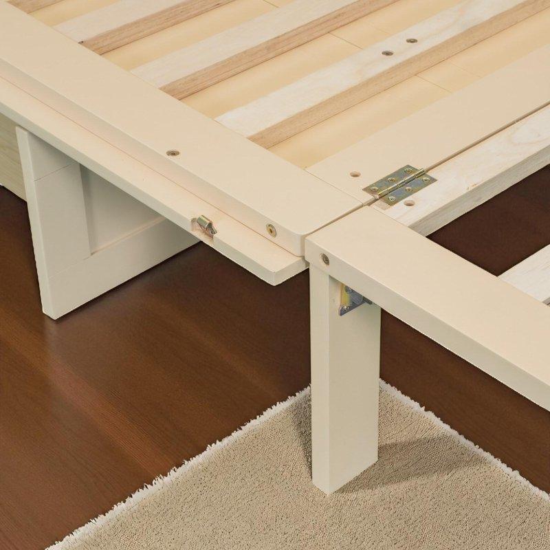 Çekmeceli USB Portlu MDF ve Çam Ağacı Duvar Yatağı - 191x145 cm - 266941