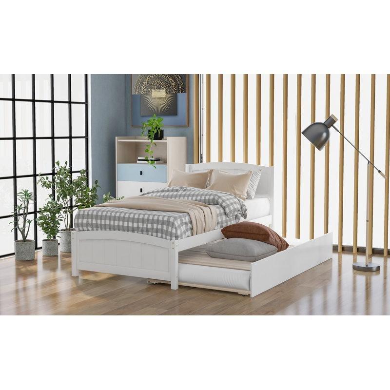 Çelik Panelli Başlıklı Yavru Yataklı Karyola - 106x202 cm - 329301