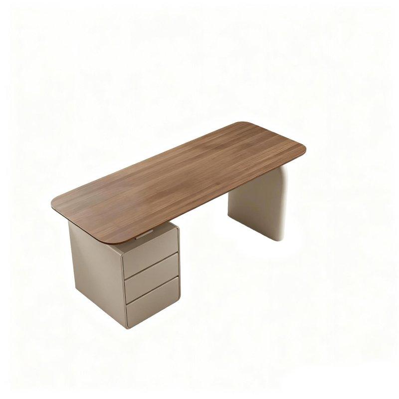 Ceviz 3 Çekmeceli MDF Dikdörtgen Ofis Masası - 325724