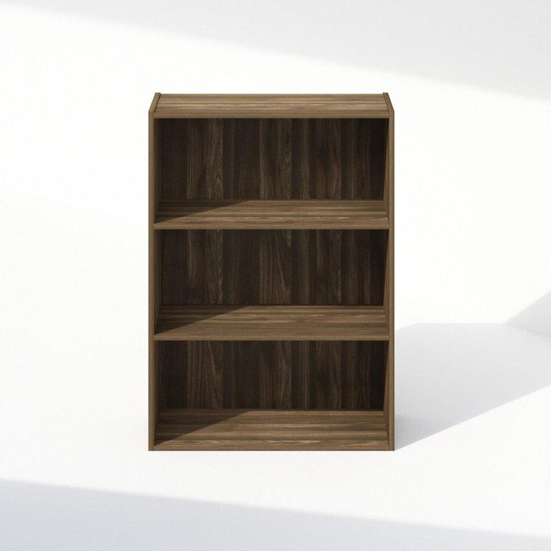 Ceviz 3 Raflı Ahşap Kitaplık - 81 cm - 317191