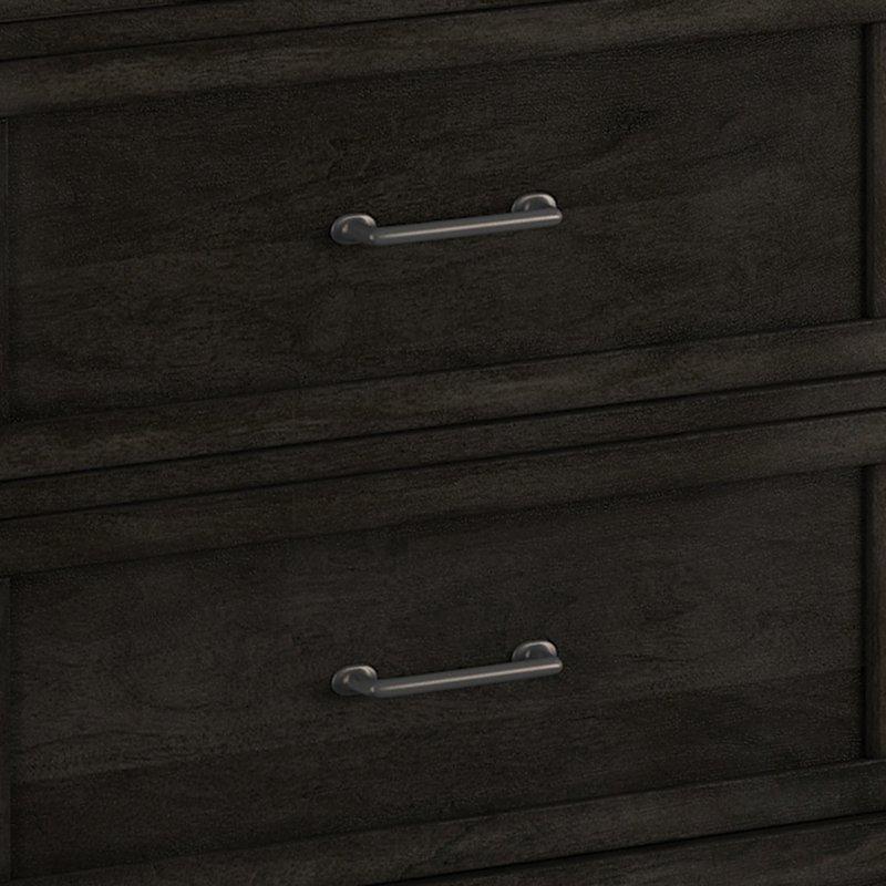 Ceviz Masif Ahşap 6 Çekmeceli Metal Kulplu Şifonyer - 148 cm - 302589
