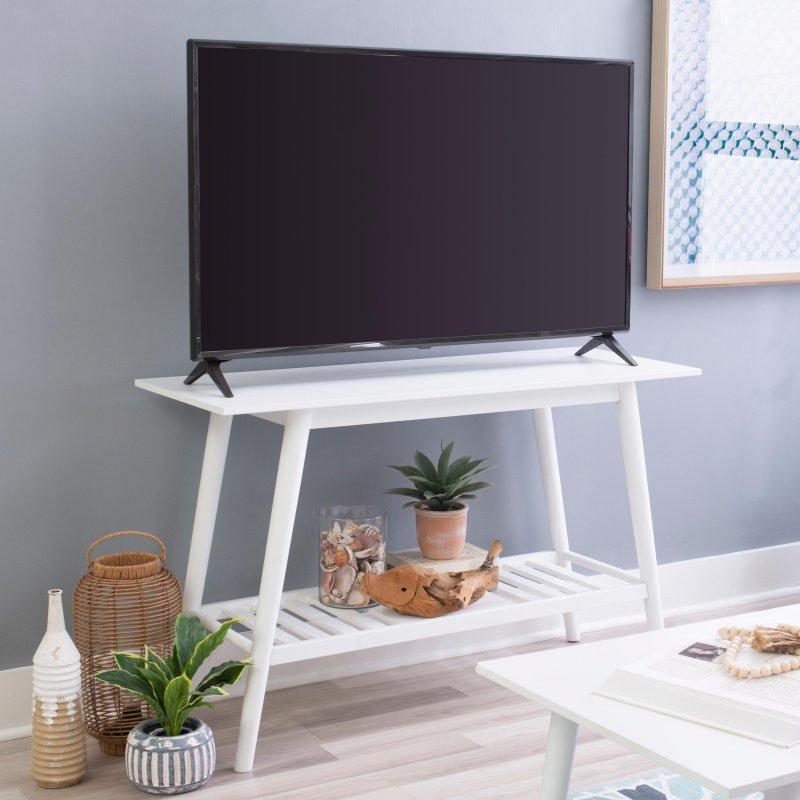 Ceviz Masif Ahşap Raflı Modern Dresuar - 120 cm - 332845
