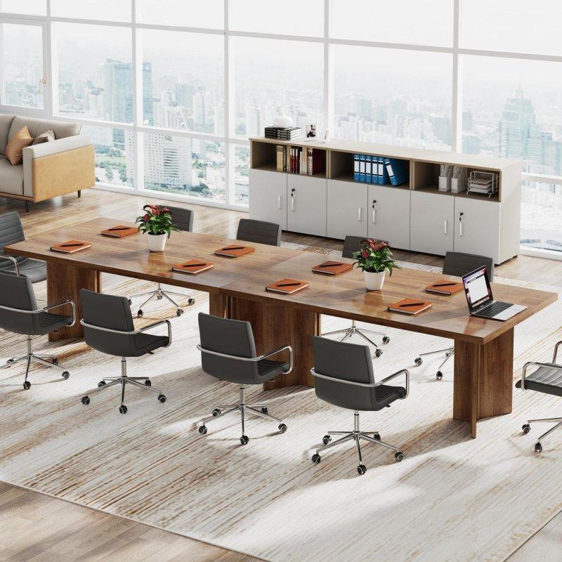 Ceviz MDF Dikdörtgen Geniş Yönetici Ofis Masası - 161x81 cm - 327088