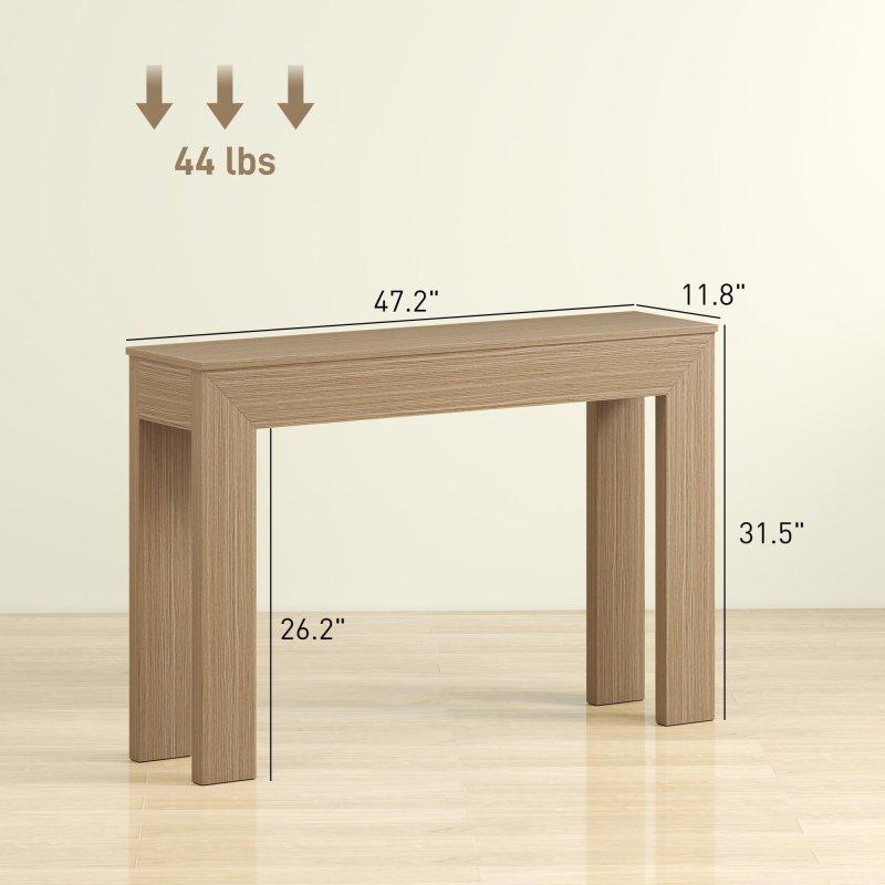 Ceviz Rengi Ahşap Dar Tasarım Dresuar - 120 cm - 331432
