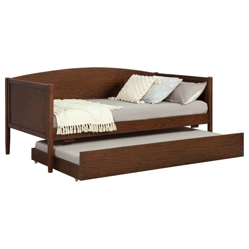 Ceviz Rengi Ahşap Yavru Yataklı Daybed Karyola - 206 cm - 330217