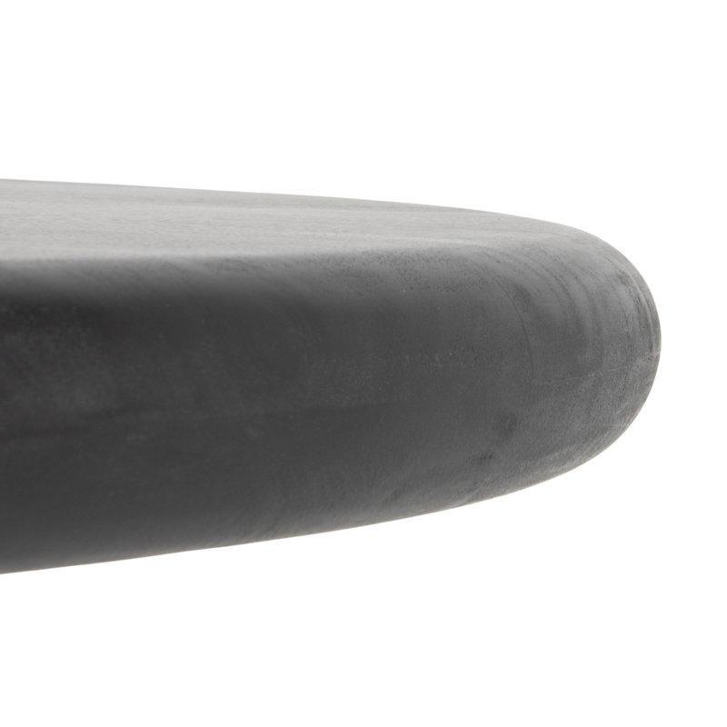 Ceviz Rengi Masif Mango Ağacı Enine Kesit Tabanlı Yuvarlak Orta Sehpa - 89 cm - 243976