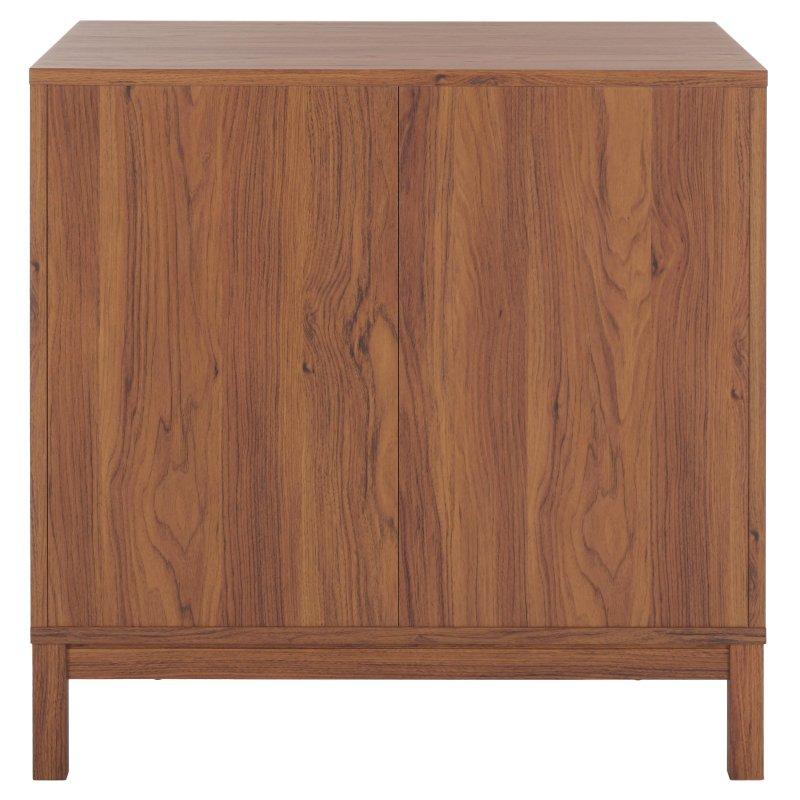 Ceviz Rengi MDF Gold Detaylı 3 Çekmeceli Vintage Şifonyer - 296491