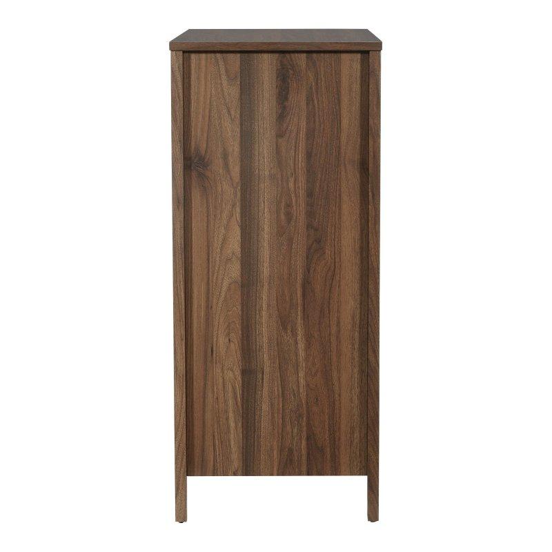 Ceviz ve Meşe Rengi MDF 4 Çekmeceli Dikey Şifonyer - 308946
