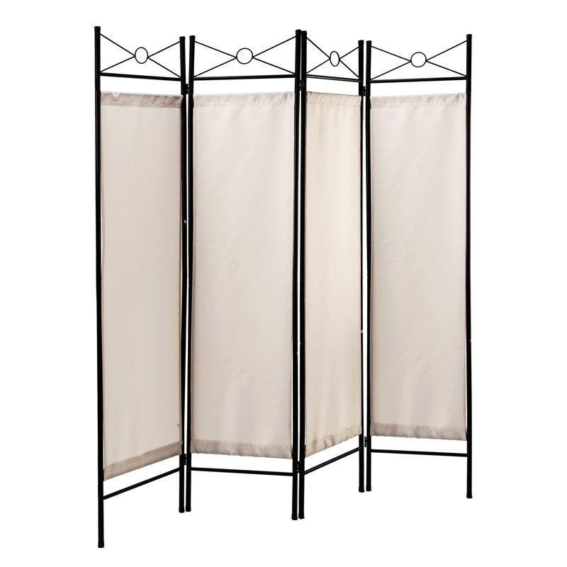 Çok Renkli Demir Çerçeveli Katlanır Paravan - 244x178 cm - 321172