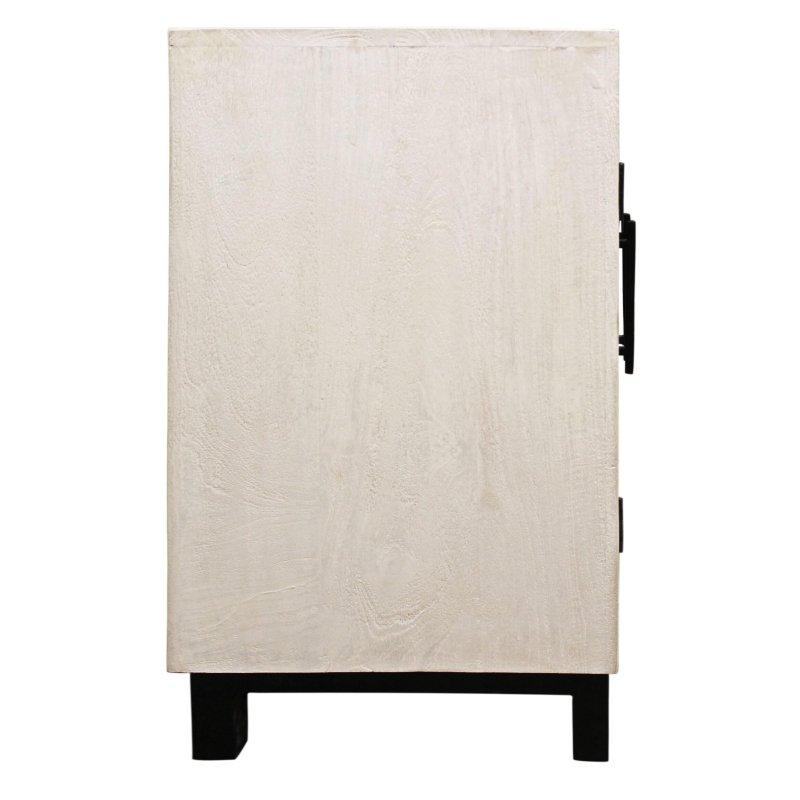 Çok Renkli Geri Dönüştürülmüş Ahşap 4 Kapaklı Bohem Konsol - 183x92x46 cm - 325139
