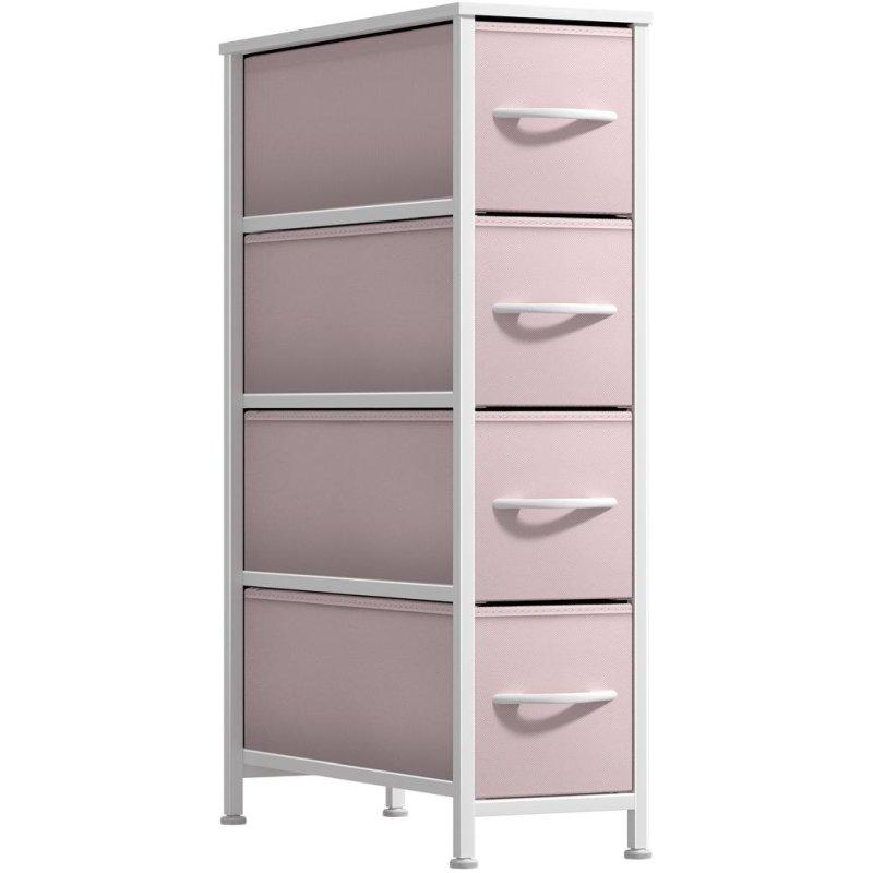 Çok Renkli Metal 4 Çekmeceli Dikey Dar Şifonyer - 42x20x75 cm - 298611