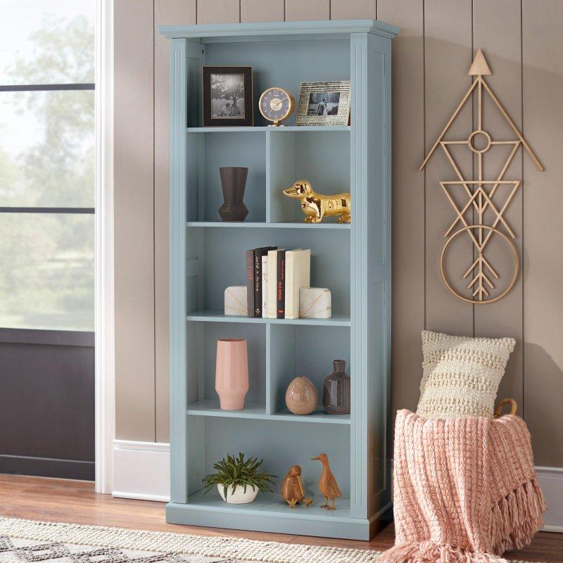 Dekoratif Profilli MDF 5 Raflı Kitaplık - 178x81x32 cm - 312831