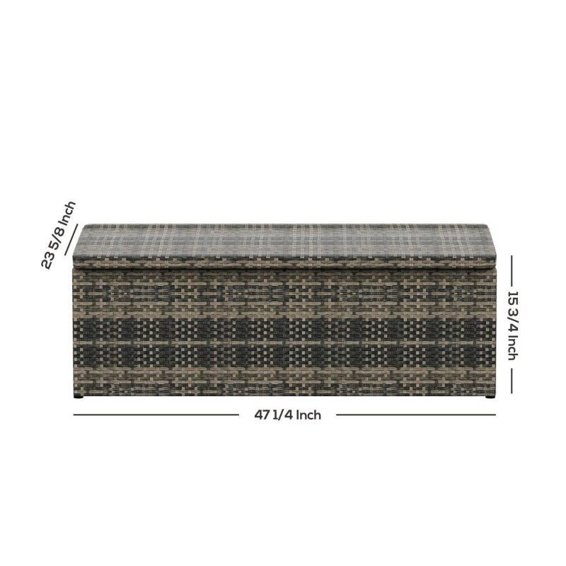 Depolama Alanlı Rattan Minderli 4 Kişilik Bahçe Takımı - 270838