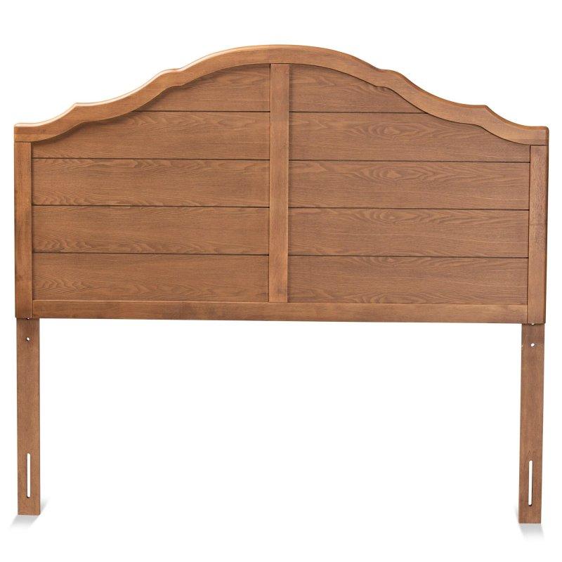 Dişbudak Ceviz Rengi Kauçuk Ağacı ve MDF Kemerli Çıtalı Ayarlanabilir Yatak Başlığı - 142 cm - 334666