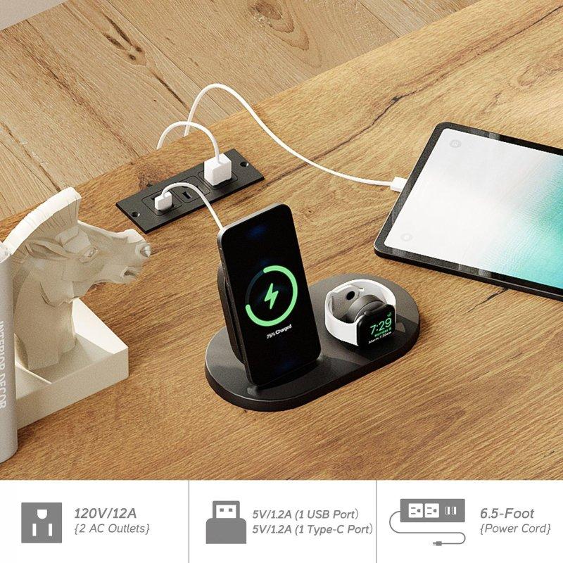 Doğal Ahşap MDF ve Masif Ahşap Şarj İstasyonlu 5 Çekmeceli Ofis Masası - 148 cm - 326327