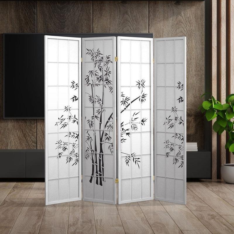 Doğal Ahşap Pirinç Kağıt Katlanır Paravan - 179x176 cm - 321349 Doğal Ahşap Pirinç Kağıt Katlanır Paravan - 179x176 cm - 321349