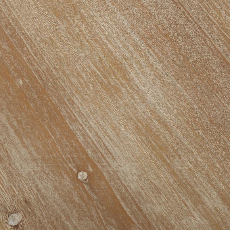 Doğal Ahşap Rengi MDF Raflı Yuvarlak Orta Sehpa - 84 cm - 245741