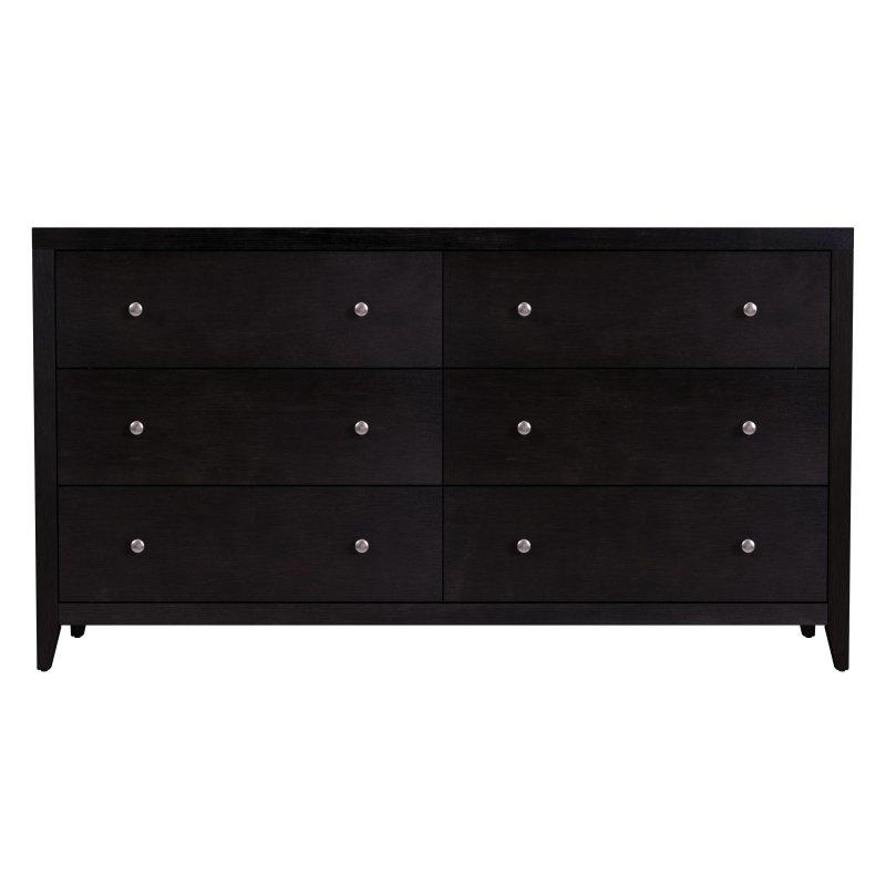 Doğal Akasya Ahşap 6 Çekmeceli Yavaş Kapanır Şifonyer - 153 cm - 308657