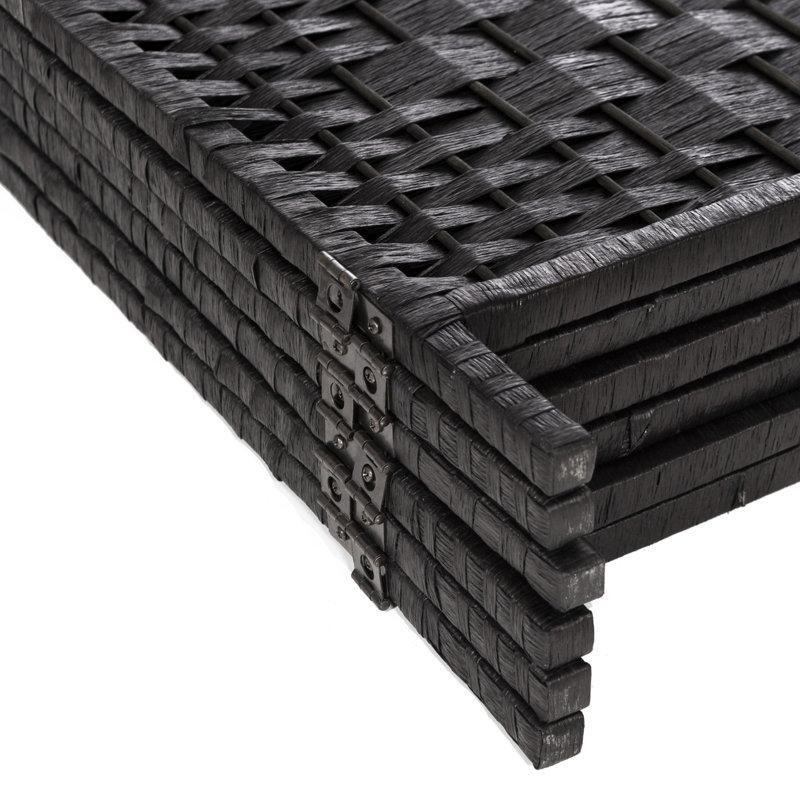 Doğal Bambu Masif Ahşap Katlanır Paravan - 181x132 cm - 321442