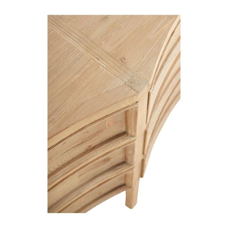Doğal Çam 6 Çekmeceli İçbükey Tasarımlı Şifonyer - 183x97x51 cm - 306749