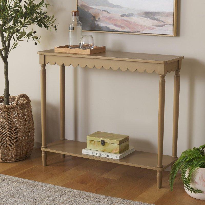 Doğal Çam Ağacı Raflı Dresuar - 72x31x72 cm - 331707