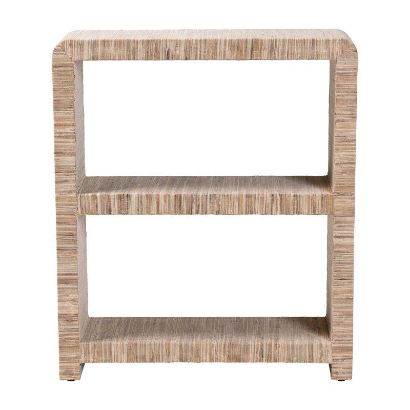 Doğal Hasır Bohem 2 Raflı Kitaplık - 77x89x26 cm - 312912