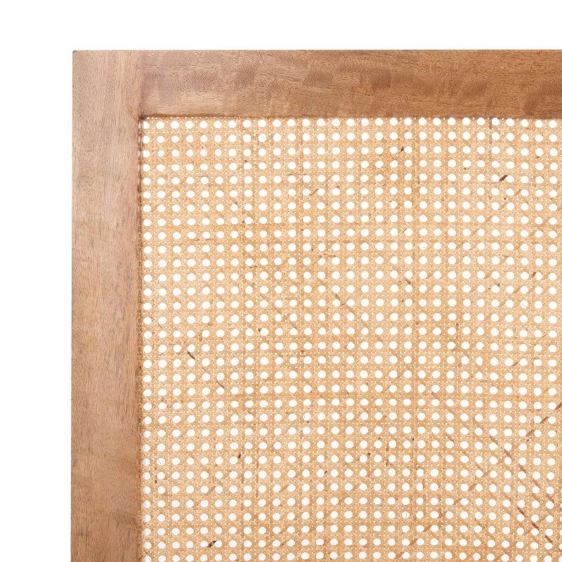 Doğal Mango Ağacı ve Rattan Hasır Örgülü Yatak Başlığı - 335390