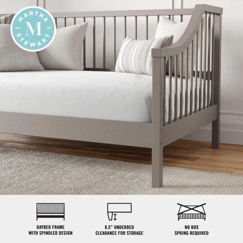 Doğal Masif Ahşap Parmaklıklı Daybed Karyola - 330590