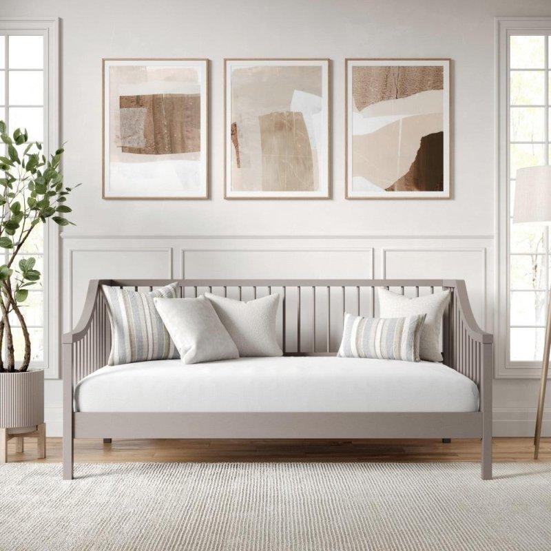 Doğal Masif Ahşap Parmaklıklı Daybed Karyola - 330590