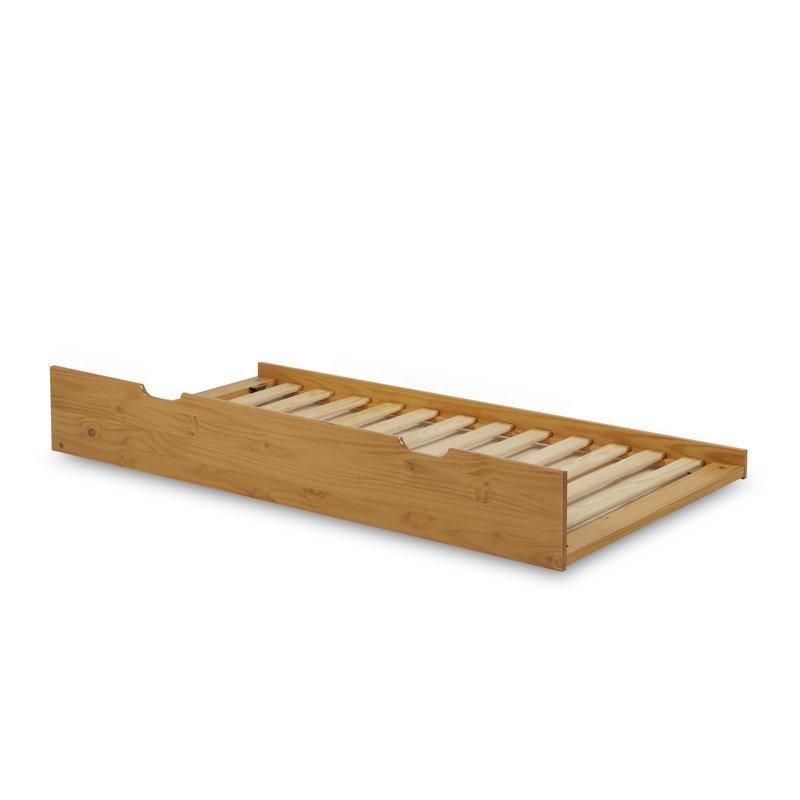 Doğal Masif Çam Ahşap Yavru Yataklı ve Ayrılabilen Ranza - 155x205 cm - 248778
