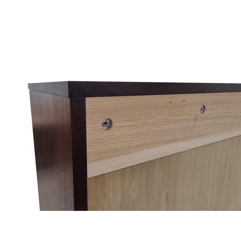 Doğal Masif Meşe Ayarlanabilir Raflı Modüler Kitaplık - 82 cm - 312383