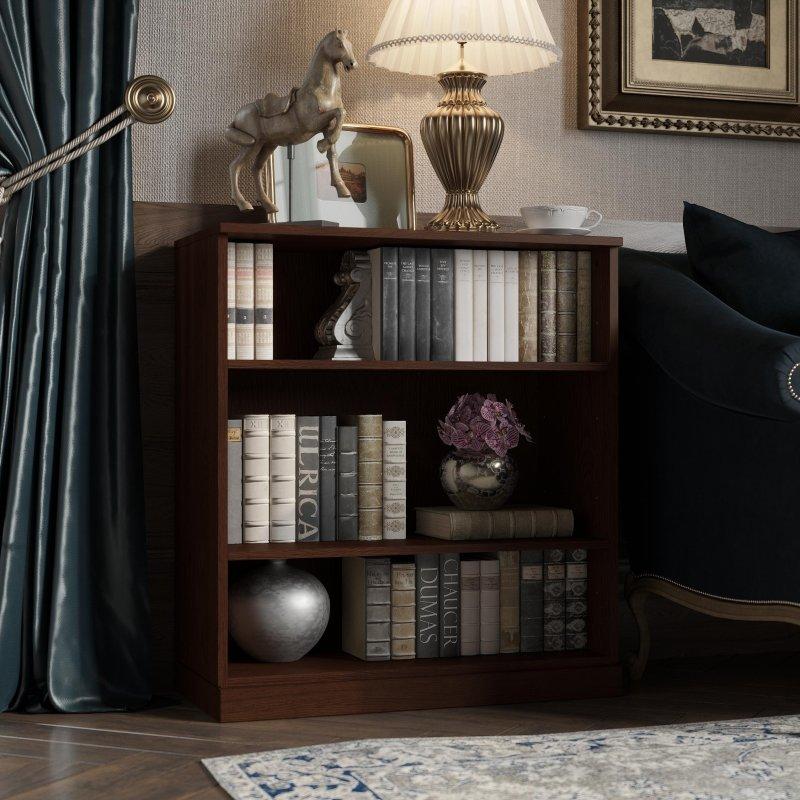 Doğal Masif Meşe Ayarlanabilir Raflı Modüler Kitaplık - 82 cm - 312383