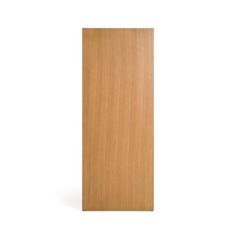 Doğal Meşe Kaplama 5 Çekmeceli Dahili Kulplu Şifonyer - 92x130x51 cm - 310297
