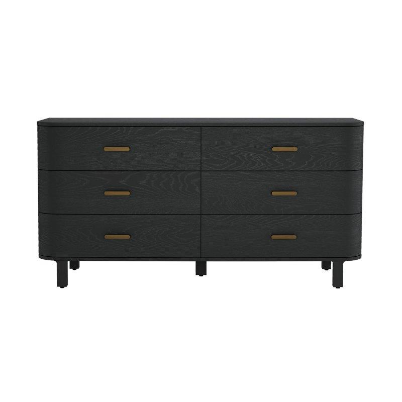 Doğal Meşe Masif Ahşap 6 Çekmeceli Şifonyer - 172 cm - 310642