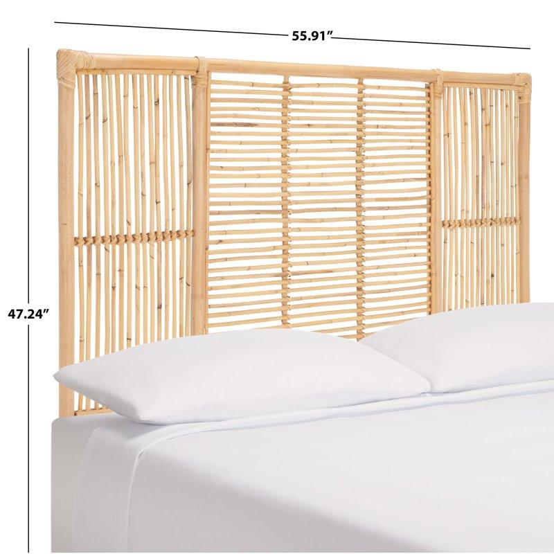 Doğal Rattan Geometrik Desenli Yatak Başlığı - 335108