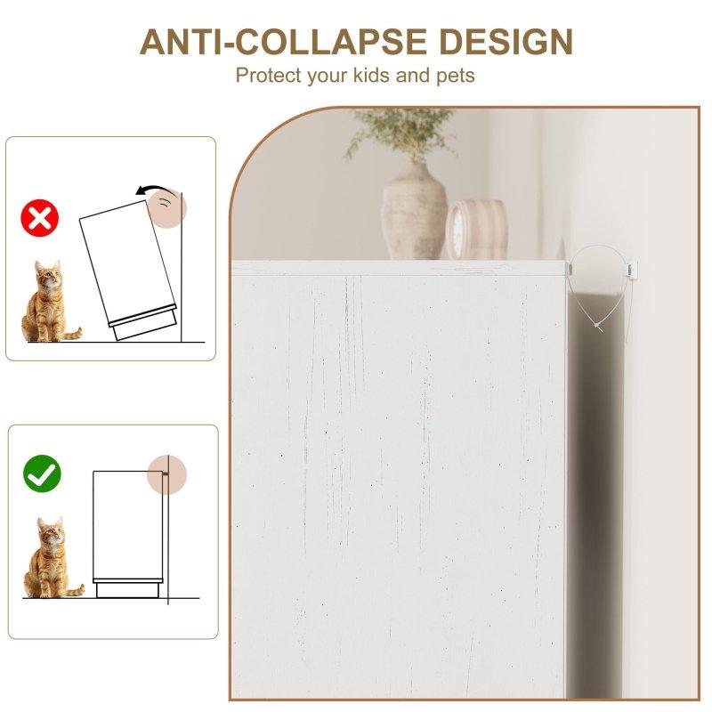 Doğal Rattan MDF 5 Çekmeceli Dikey Şifonyer - 310108
