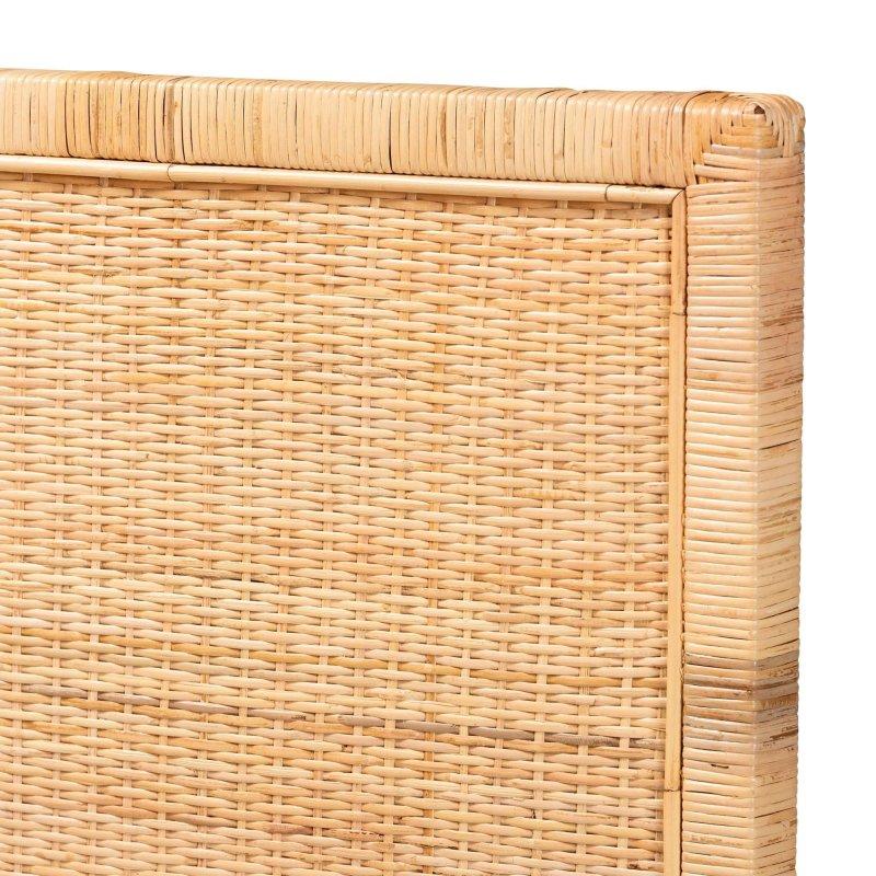 Doğal Rattan ve Maun Ahşap Dokuma Bohem Yatak Başlığı - 334859