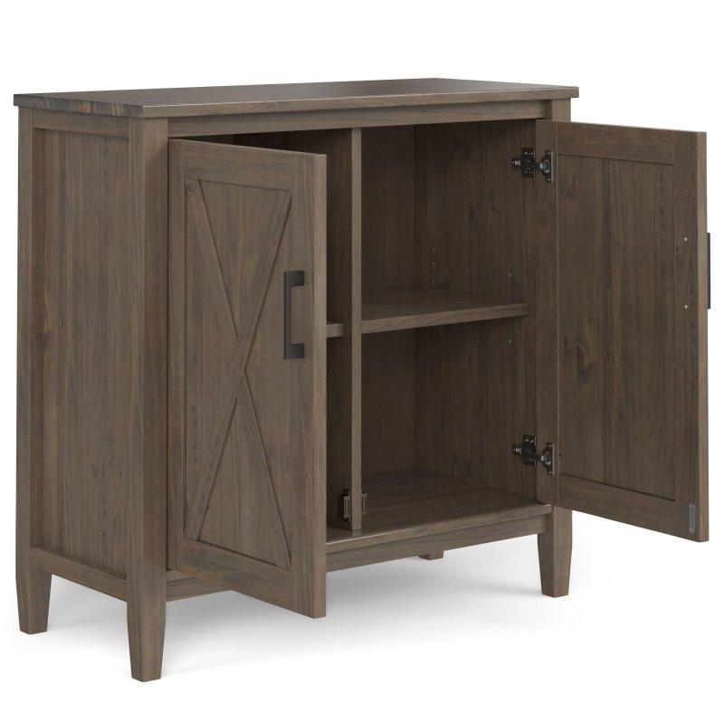 Dumanlı Kahverengi Masif Çam Ahşap 2li Set Kapaklı Kitaplık - 82x36x79 cm - 315601