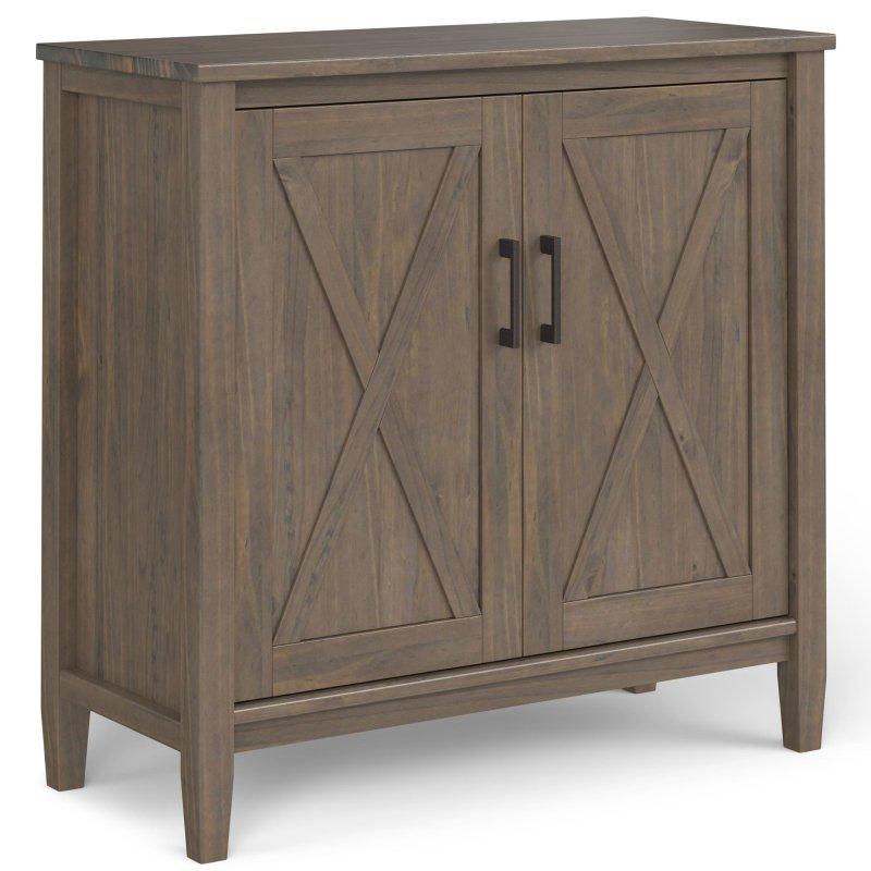 Dumanlı Kahverengi Masif Çam Ahşap 2li Set Kapaklı Kitaplık - 82x36x79 cm - 315601