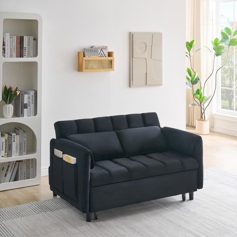 El Yapımı Yuvarlak Kollu Kadife 2 Kişilik Bohem Koltuk - 133 cm - 277590