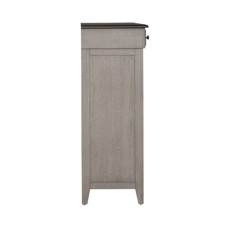 Eskitme Keten Masif Ahşap 11 Çekmeceli Kır Evi Tasarım Şifonyer - 138x46x122 cm - 301287