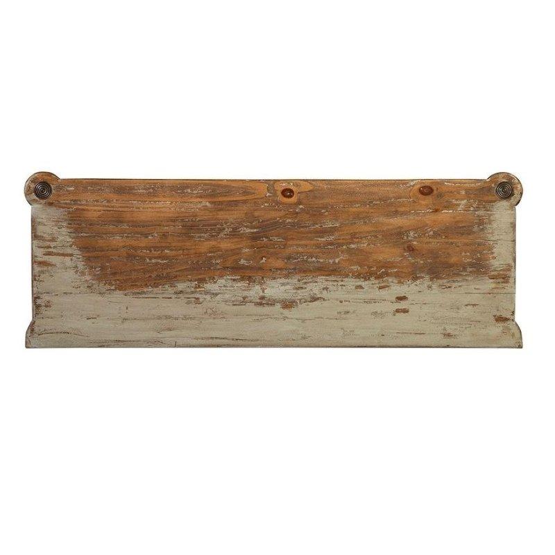 Eskitme Masif Maun Oymalı Ayaklı Kitaplık - 133 cm - 320008