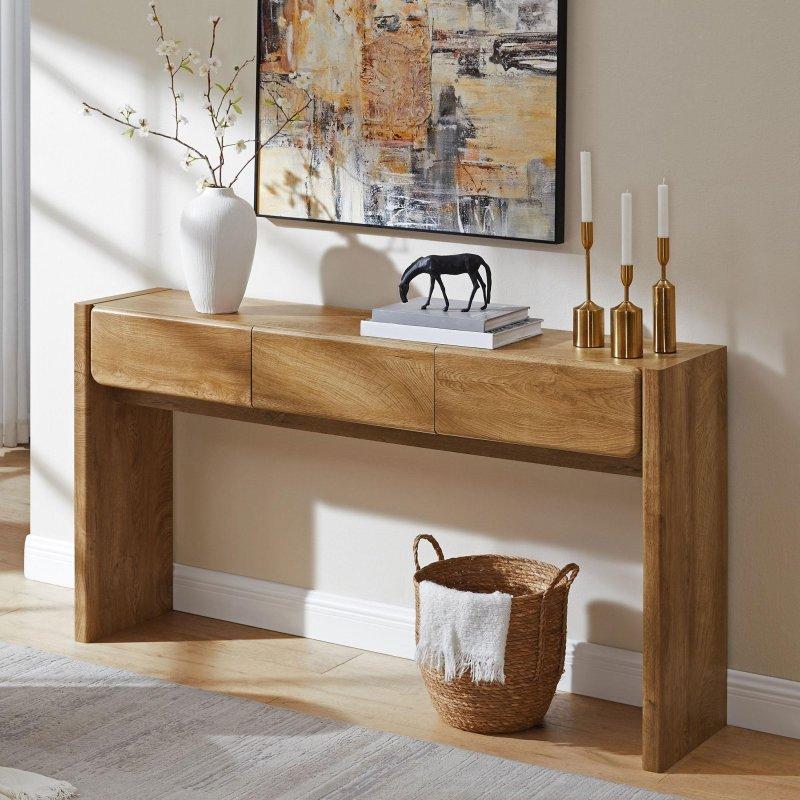 Eskitme MDF 3 Çekmeceli Kır Evi Tarzı Dresuar - 162 cm - 332776 Eskitme MDF 3 Çekmeceli Kır Evi Tarzı Dresuar - 162 cm - 332776